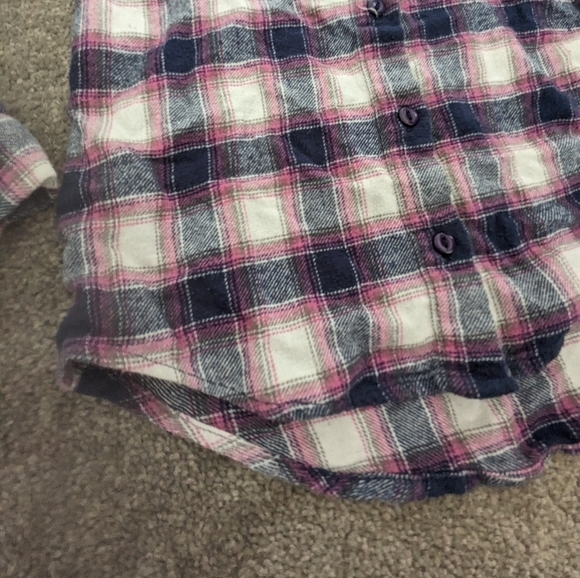 Dex plaid check print button down shirts for kids size 2-3T - Picture 2 of 6